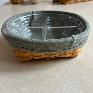 Longaberger 2001 Medium Catch-All basket set